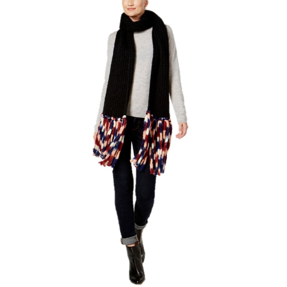 Steve Madden Over-The-Top Rib-Knit Scarf Retail $44.00